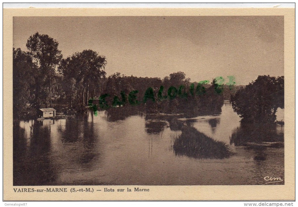 77 - VAIRES SUR MARNE - ILOTS SUR LA MARNE - Vaires Sur Marne