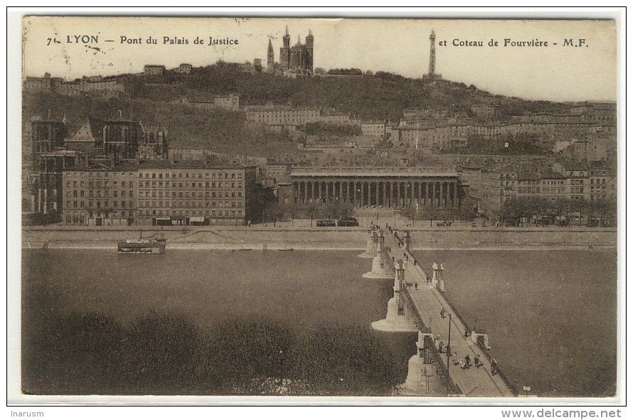 Bureau Ambulant Des Gares  -  T04  -  " LYON-ENTREPOT / RHONE / 1923 " -  Sur YT 137 - Railway Post