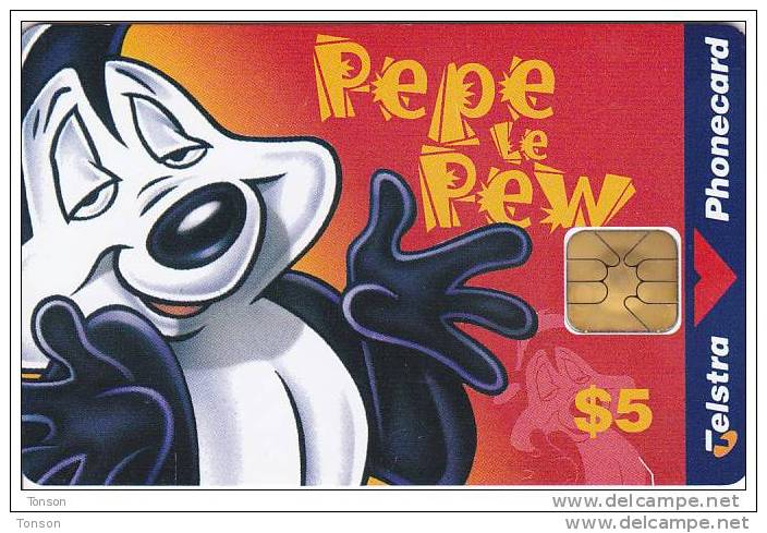 Australia, 98005081P, Looney Tunes-pepe Le Pew, 2 Scans. - Australia