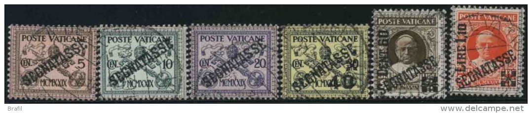 1931 Vaticano, Segnatasse, Serie Completa Usata - Strafport