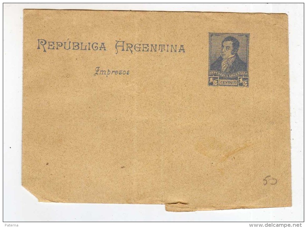 1808 Entero Postal Faja Publicación  1/2 Cts Impreso Argentina - Enteros Postales