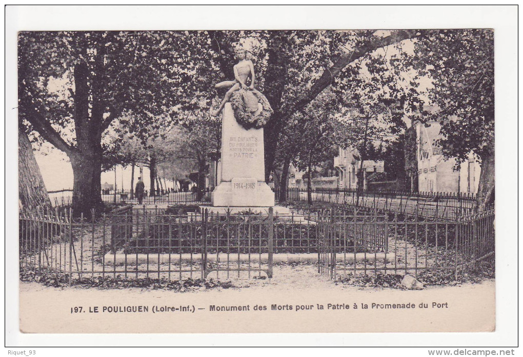 197 - LE POULIGUEN - Monument Des Morts Pour La Patrie Et La Promenade Du Port - Le Pouliguen