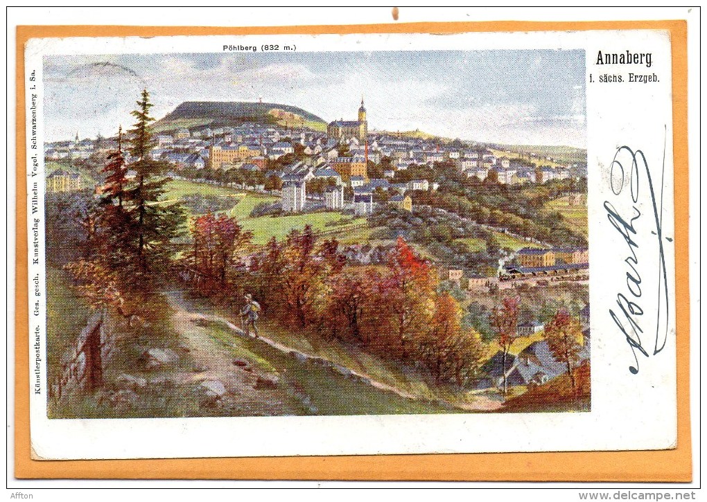 Annaberg 1904 Postcard - Annaberg-Buchholz