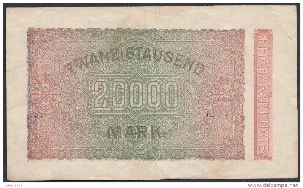 P 84 -Deutsches Reich -- Germany 20000 Mark 20-2- 1923.     M-ND 190452. - 5000 Mark
