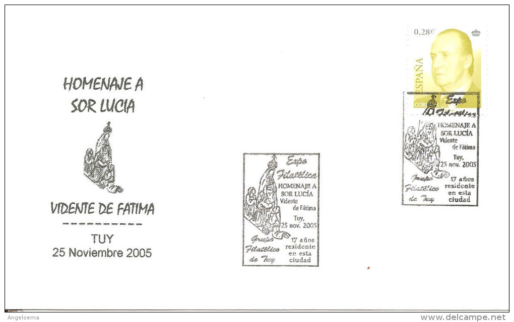 SPAGNA - 2005 TUY  Omaggio A Suor Lucia Di Fatima - Cristianesimo