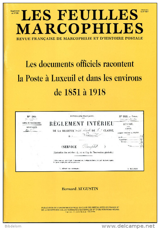 LES FEUILLES MARCOPHILES - LA POSTE A LUXEUIL (70) 1851 à 1918 - Other & Unclassified