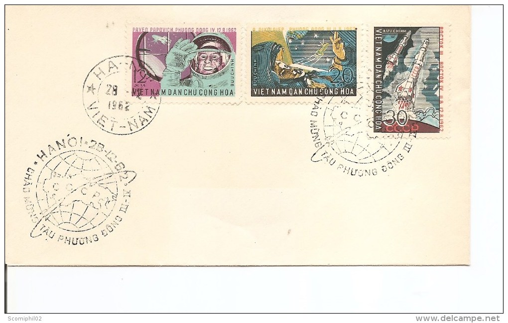 Espace ( FDC Du Vietnam Du Nord De 1962 à Voir) - Asien