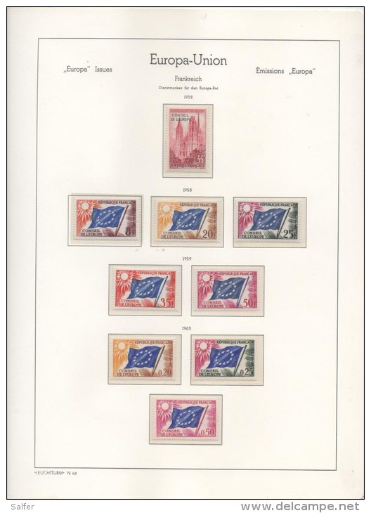 CONSIGLIO D'EUROPA -  CONSEILLE DE L'EUROPE - EUROPEAN COUNCIL 1958/2003  MNH - Sammlungen