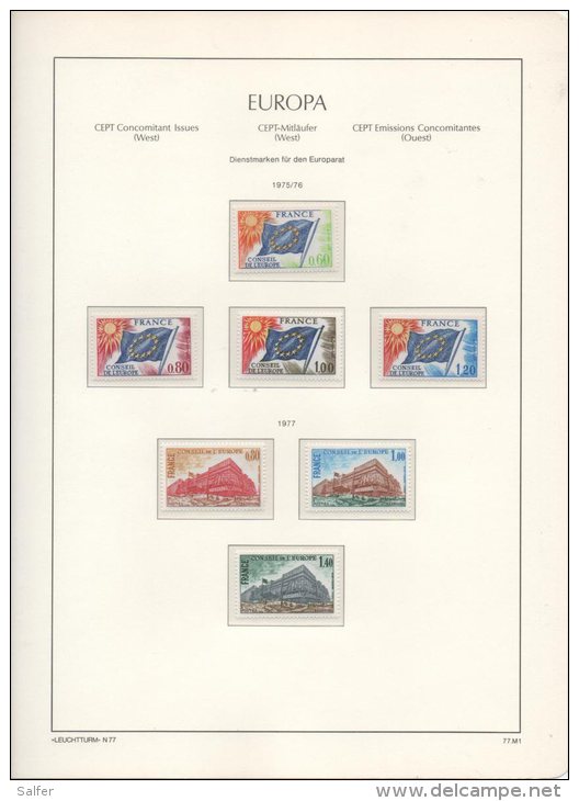 CONSIGLIO D'EUROPA -  CONSEILLE DE L'EUROPE - EUROPEAN COUNCIL 1958/2003  MNH - Sammlungen