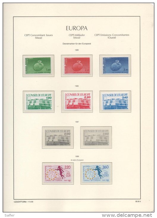 CONSIGLIO D'EUROPA -  CONSEILLE DE L'EUROPE - EUROPEAN COUNCIL 1958/2003  MNH - Sammlungen