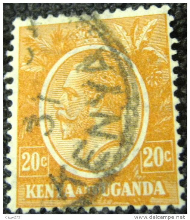 Kenya And Uganda 1922 King George V 20c - Used - Kenya & Ouganda