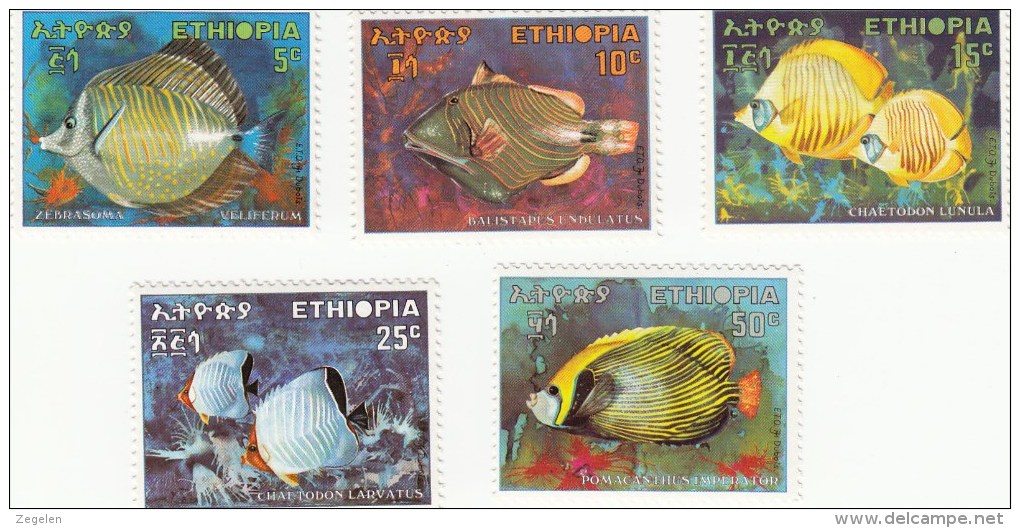 Ethiopië 558/562  Vissen,fishes,poissons MHN ** - Ethiopie