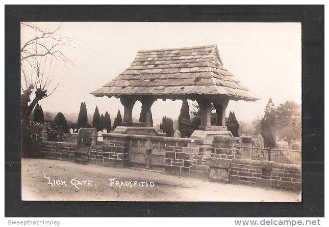 RP Framfield  CHURCH LICH GATE NR Uckfield BUXTED Sussex Postcard UNUSED ENGLAND UK - Sonstige & Ohne Zuordnung