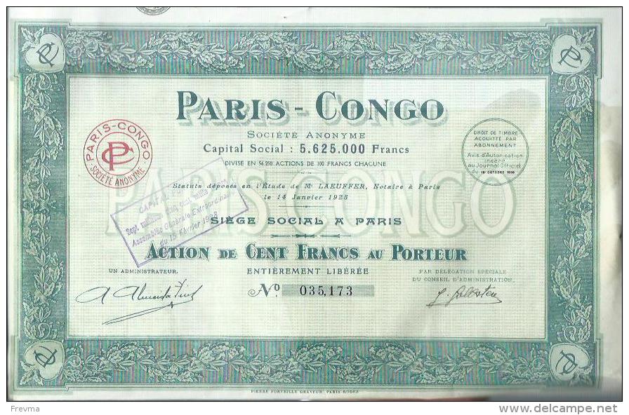 Paris Congo - P - R