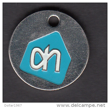 Shopping Carts / Winkelwagentjes / Jeton De Caddie - A.H - Trolley Token/Shopping Trolley Chip