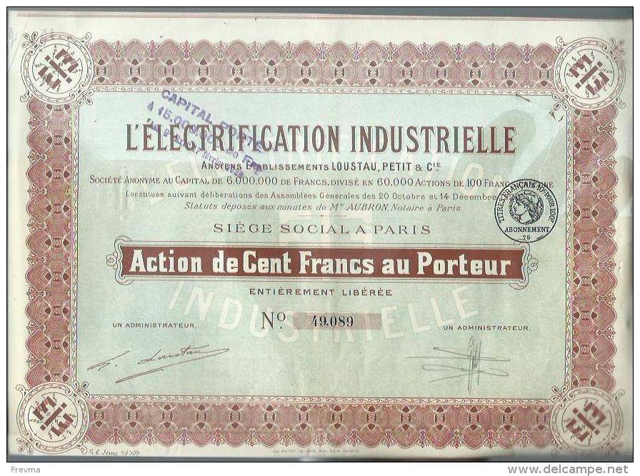 L'electrification Industrielle - Electricidad & Gas