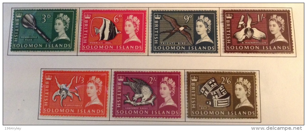 Solomon Islands 1965 Mi 113/127 Mnh - Islas Salomón (...-1978)