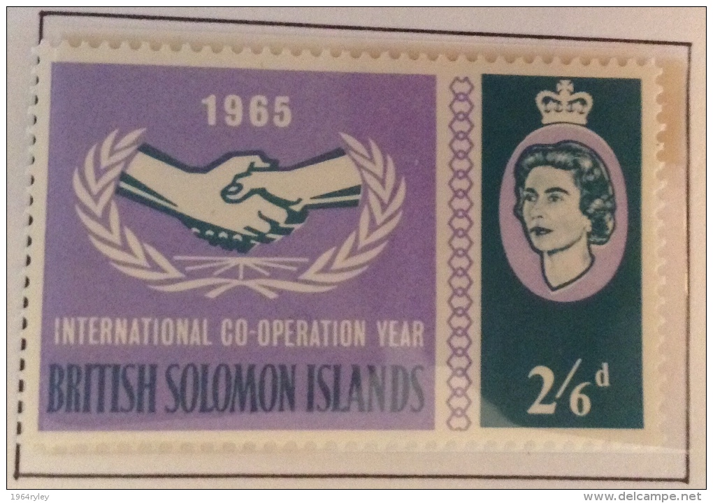 Solomon Islands 1965 SG 129/130 Mnh** - Islas Salomón (...-1978)