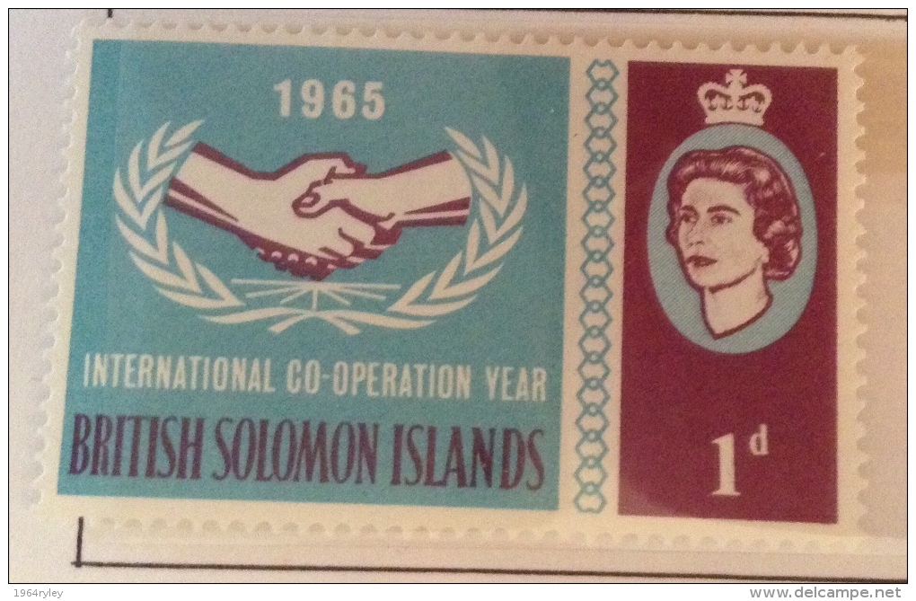 Solomon Islands 1965 SG 129/130 Mnh** - Islas Salomón (...-1978)