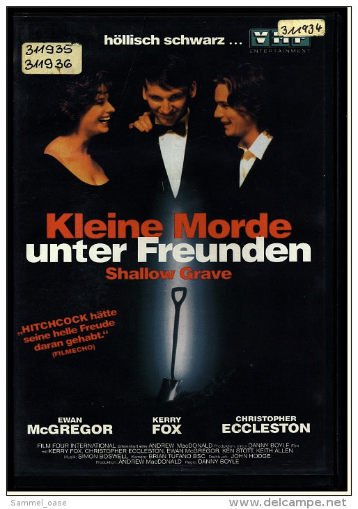 VHS Video  -  Kleine Morde Unter Freunden  -  Mit :  Ralph Fiennes, Jeanette Hain, David Kross  -  Von 1995 - Krimis & Thriller