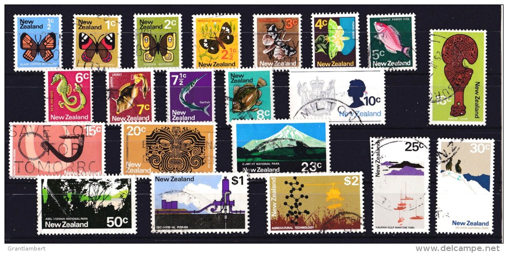 New Zealand 1970 Set - Butterflies, Fish, Icons, Views Used - - Used Stamps