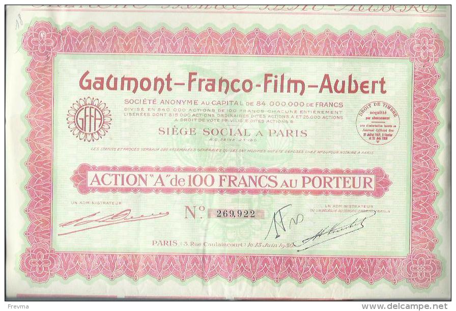 Gaumont Franco Film Aubert - Film En Theater