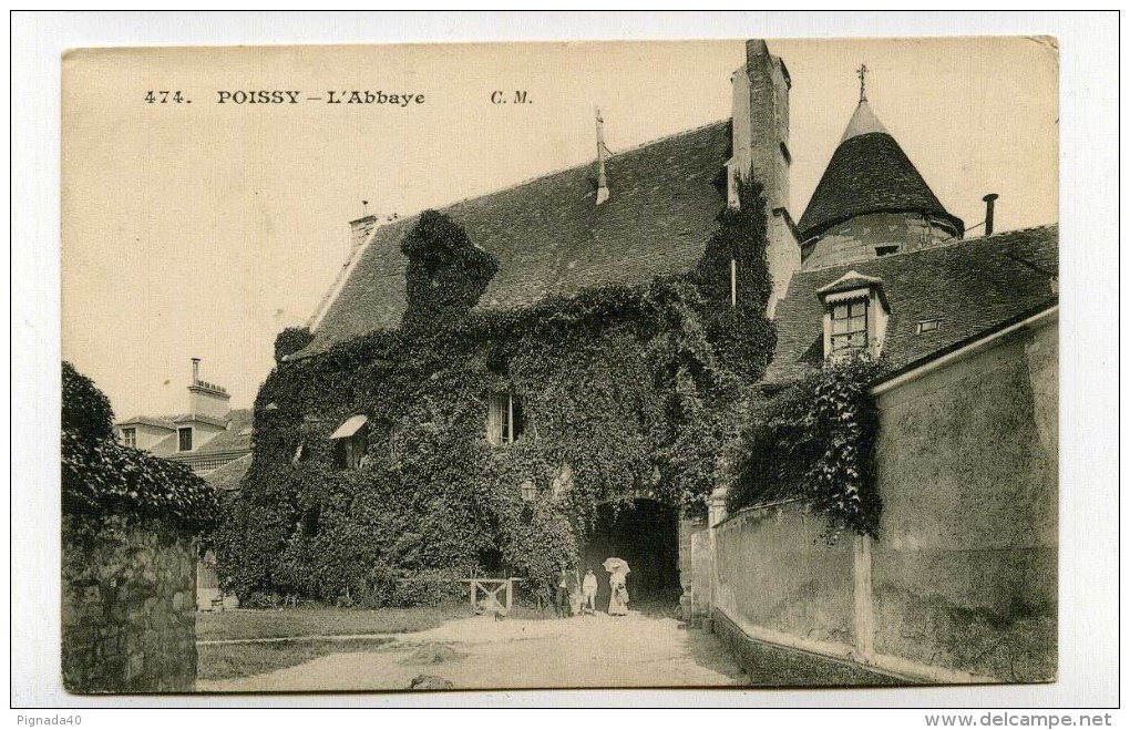 CP , 78 , POISSY , L'Abbaye - Poissy