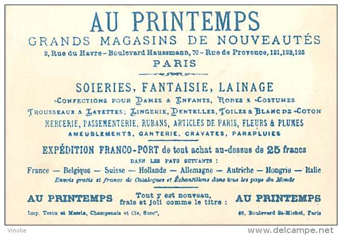 :réf  M 14-1286 :  Au Printemps Le Courant D'air (léger Pli) - Autres & Non Classés