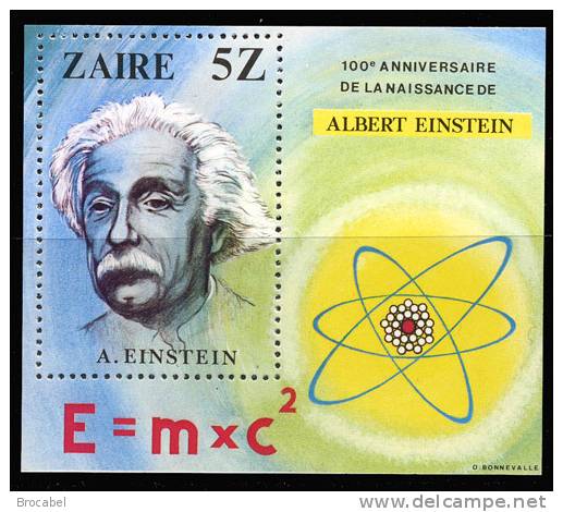 Zaire BL 039** Einstein**  MNH - Neufs