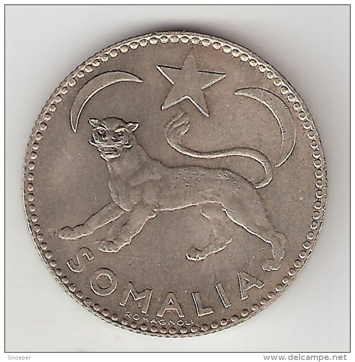 *somalia 1 Somalo  1950 Km 5  Unc - Somalia
