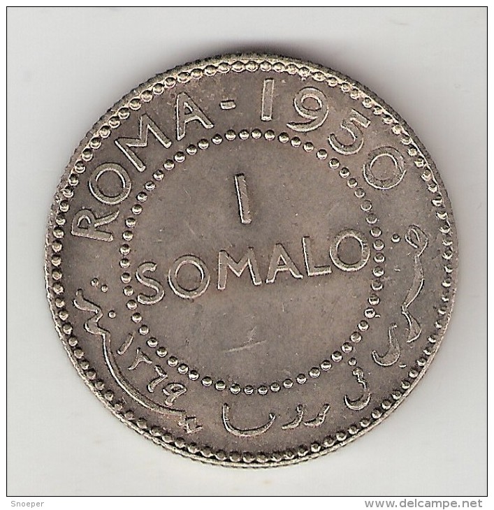 *somalia 1 Somalo  1950 Km 5  Unc - Somalia