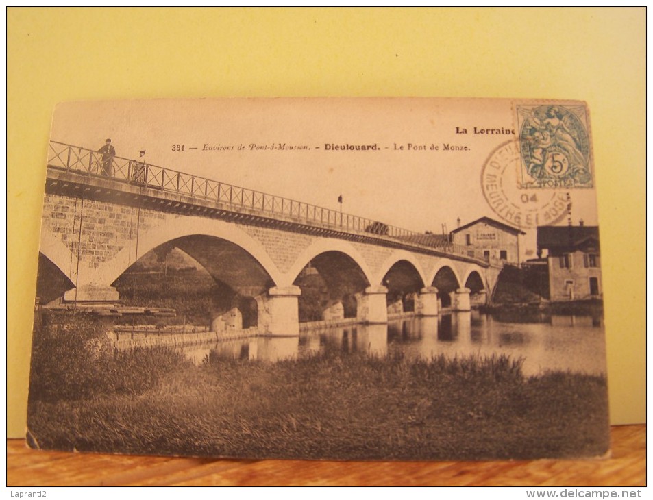 DIEULOUARD (MEURTHE ET MOSELLE) LES COMMERCES. LE PONT DE MONZE. - Dieulouard