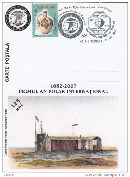 INTERNATIONAL POLAR YEAR, POINT BARROW- ALASKA STATION, SPECIAL POSTCARD, 2007, ROMANIA - International Polar Year
