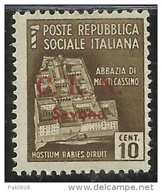 CLN SAVONA 1945  CENT. 10 MNH - National Liberation Committee (CLN)