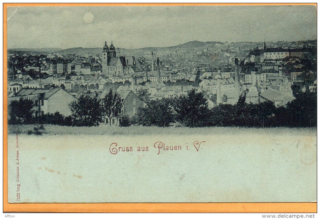 Gruss Aus Plauen I V 1900 Postcard - Plauen