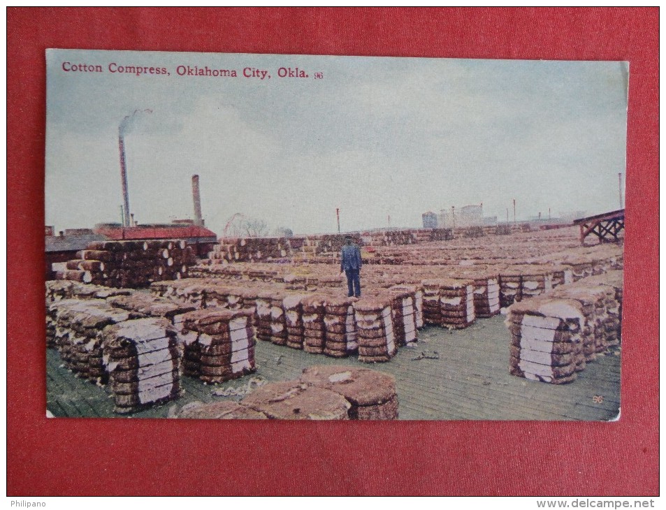 - Oklahoma> Oklahoma City Cotton Compress  Ca 1910 Not Mailed    Ref-1345 - Oklahoma City