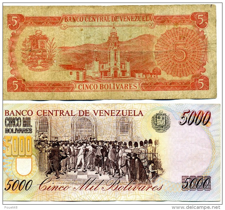 2 Billets Du VENEZUELA - Venezuela