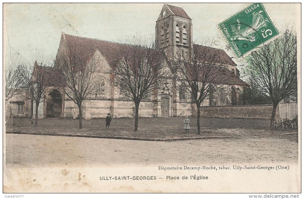 CPA Ully Saint-Georges - Place De L'Église - Autres & Non Classés