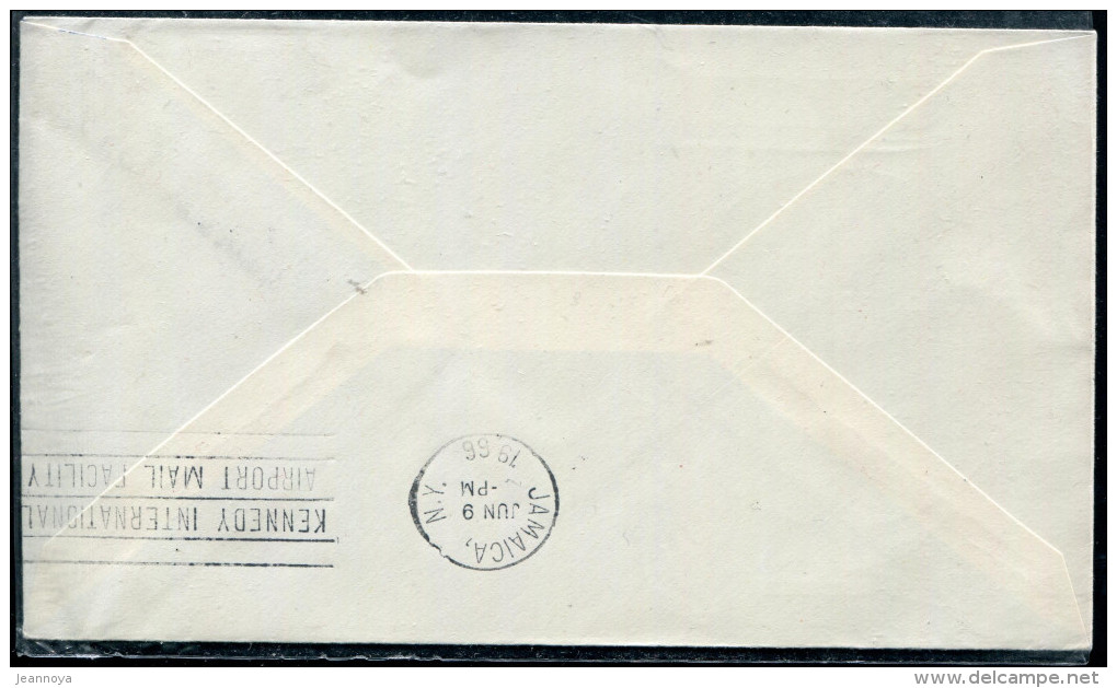 FRANCE - N° 1459 / LETTRE AVION DE PARISLE 8/6/1966, 20 ANS DU 1ére VOL PARIS NEW YORK - TB - Primeros Vuelos