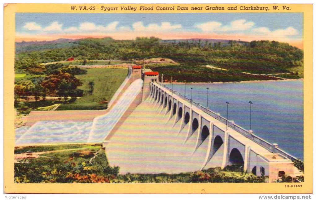 Tygart Valley Flood Control Dam Near Grafton & Clarksburg, West Virginia - Clarksburg