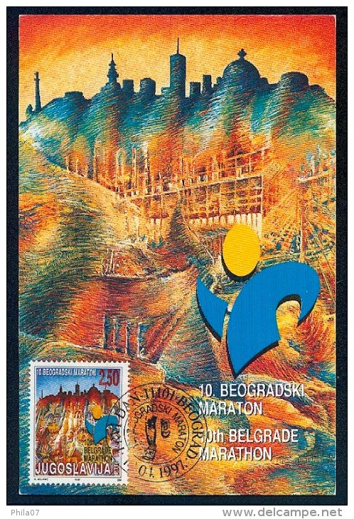 Yugoslavia 1997. Maximum Cards - ´10th Belgrade Marathon´ - Cartoline Maximum