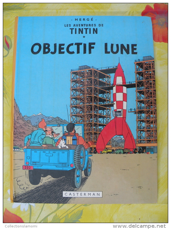 BD, LES AVENTURES DE TINTIN, Objectif Lune, 1966 Hergé - 62 Pages édit Casterman - Tintin