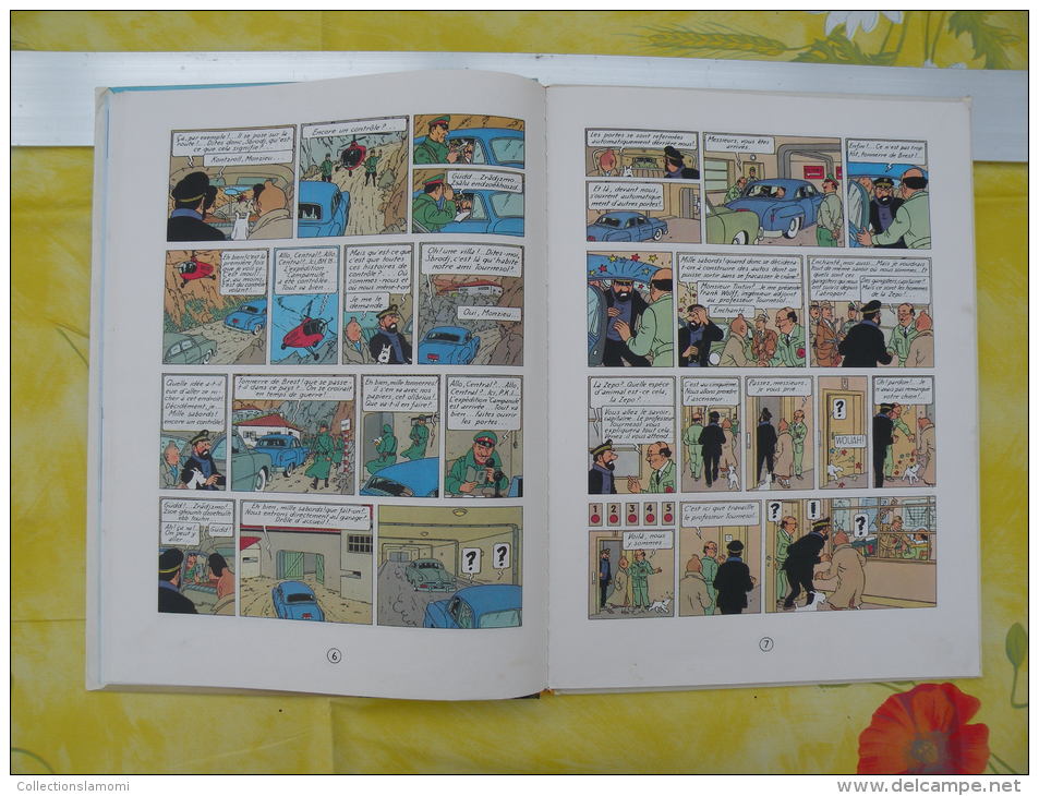 BD, LES AVENTURES DE TINTIN, Objectif Lune, 1966 Hergé - 62 pages édit Casterman