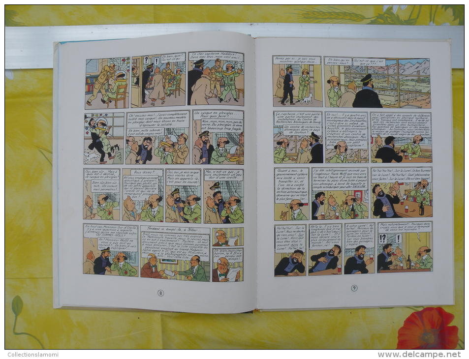 BD, LES AVENTURES DE TINTIN, Objectif Lune, 1966 Hergé - 62 pages édit Casterman