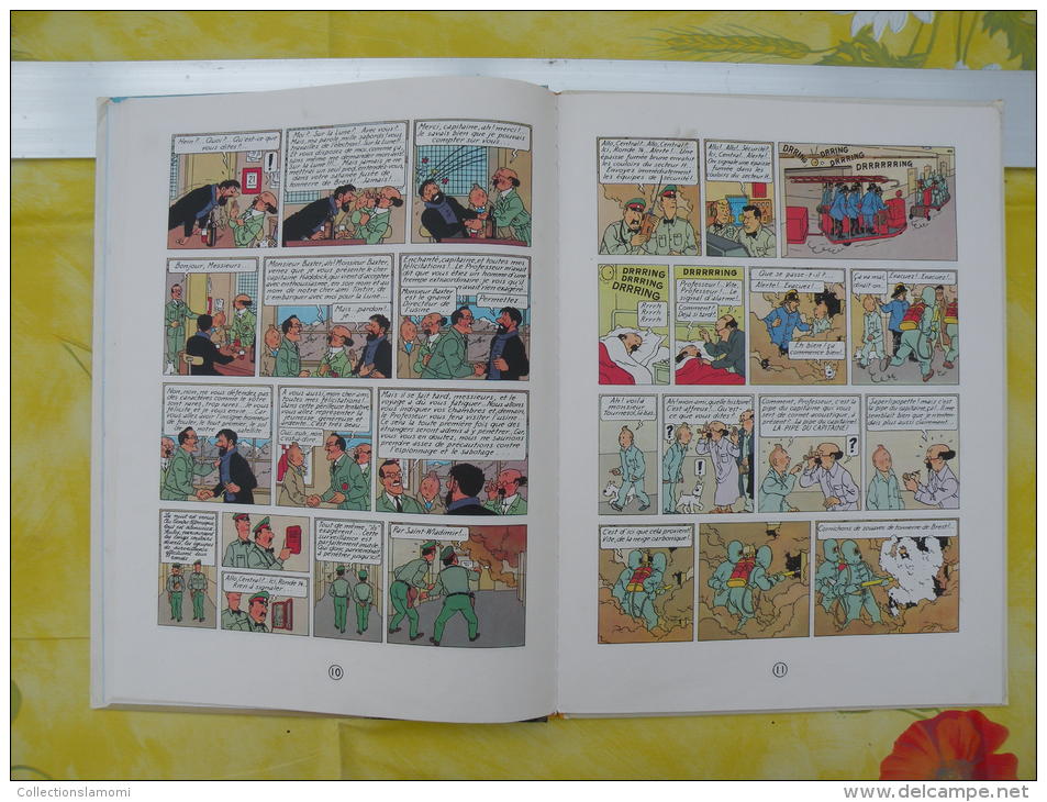 BD, LES AVENTURES DE TINTIN, Objectif Lune, 1966 Hergé - 62 pages édit Casterman