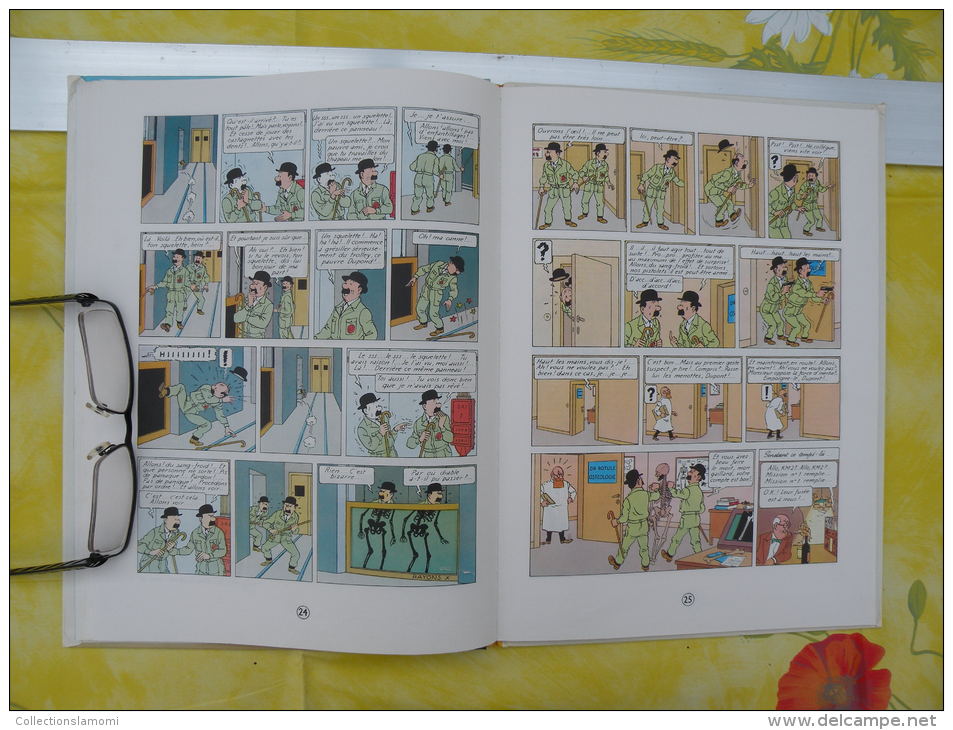 BD, LES AVENTURES DE TINTIN, Objectif Lune, 1966 Hergé - 62 pages édit Casterman