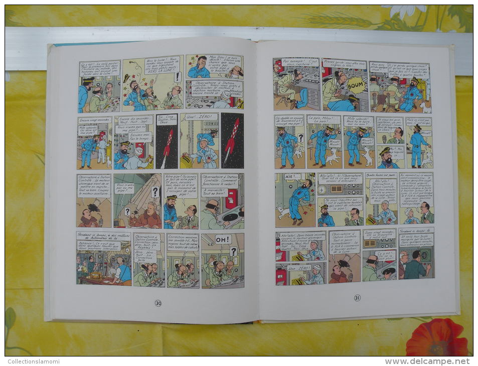 BD, LES AVENTURES DE TINTIN, Objectif Lune, 1966 Hergé - 62 pages édit Casterman