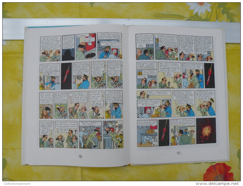 BD, LES AVENTURES DE TINTIN, Objectif Lune, 1966 Hergé - 62 pages édit Casterman
