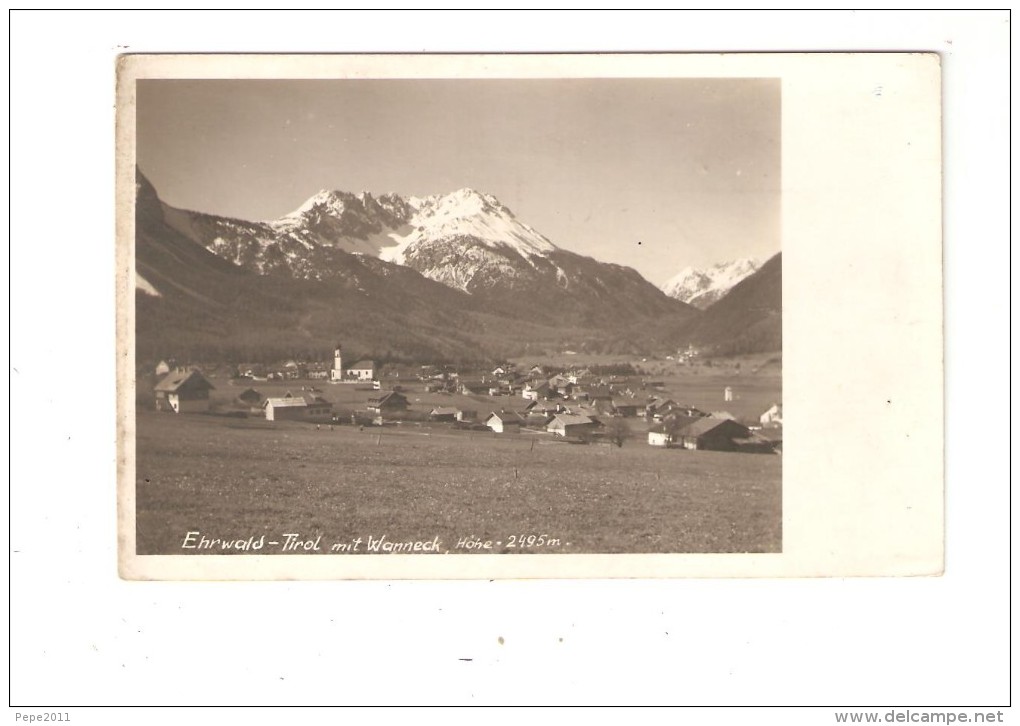 CPA : Autriche - Tyrol : Ehrwald : Tirol Mit Wanneck : Ville - Montagne - Ehrwald
