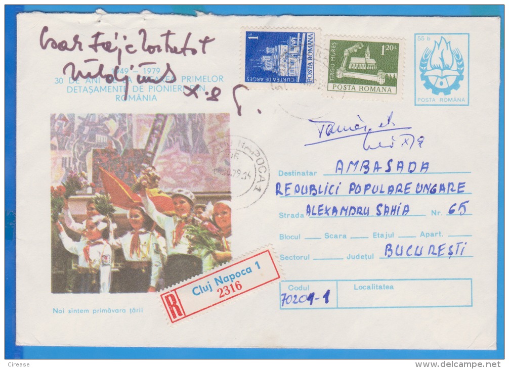 Scouts, Scoutisme, Pioneers, Boy  Romania , Postal Stationery - Covers & Documents